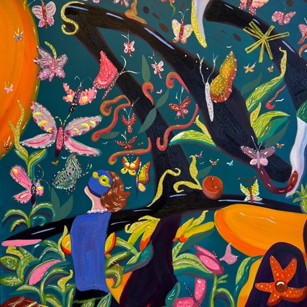 Sugar Rush, 90 x 120 cm, Acrylic and Oil on canvas, 2024.