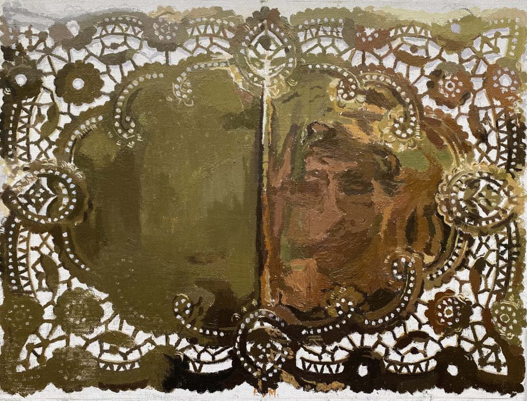 REFLEJO EN UNA BLONDA 27 x 35 cm - Eduardo Millan