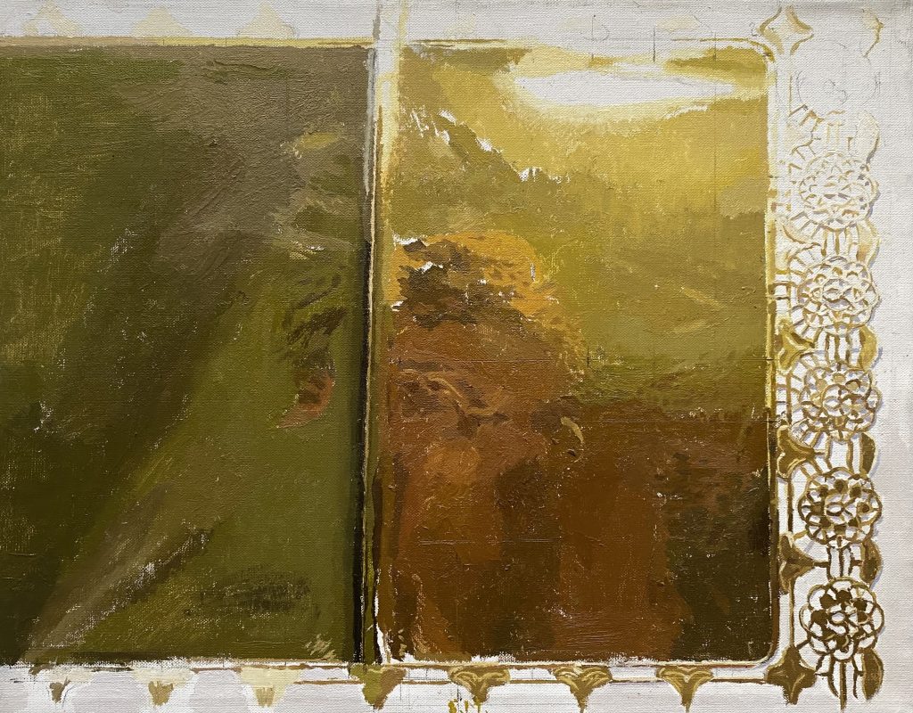 REFLEJO EN UNA BLONDA DORADA 30 x 38,2 cm - Eduardo Millan